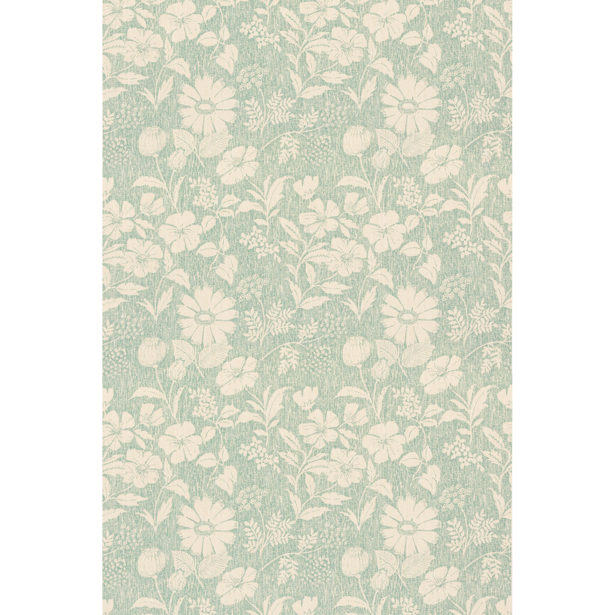 George & Minnie Wild Meadow - Aqua - George & Minnie Fabric