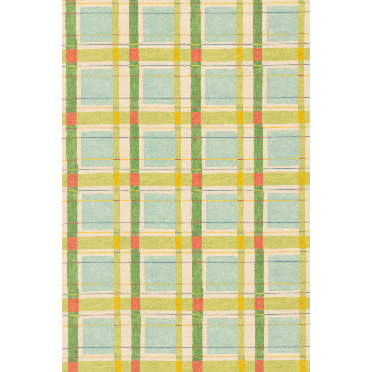 George & Minnie London Check - Aqua/Emerald