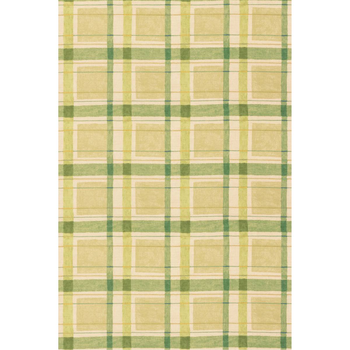 George & Minnie London Check - Emerald - George & Minnie Fabric
