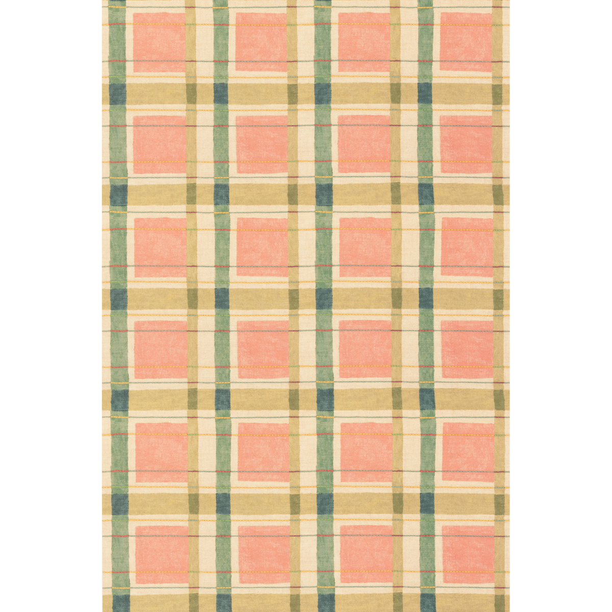 George & Minnie London Check - Blush/Sage