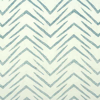 Herringbone - White/Sky - LEE JOFA MODERN Fabric