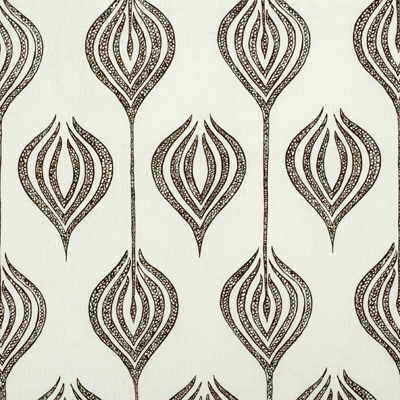 Tulip - White/Chocolate - LEE JOFA MODERN Fabric