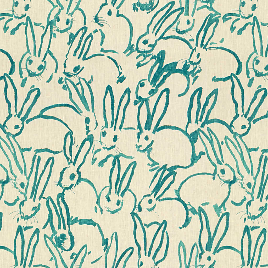Hutch Print - Turquoise - LEE JOFA MODERN Fabric