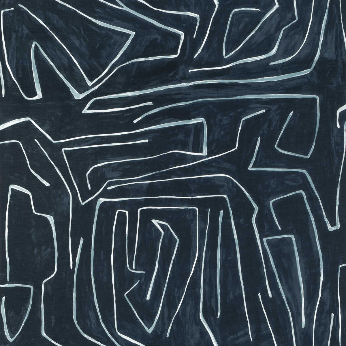 Graffito - Navy - LEE JOFA MODERN Fabric