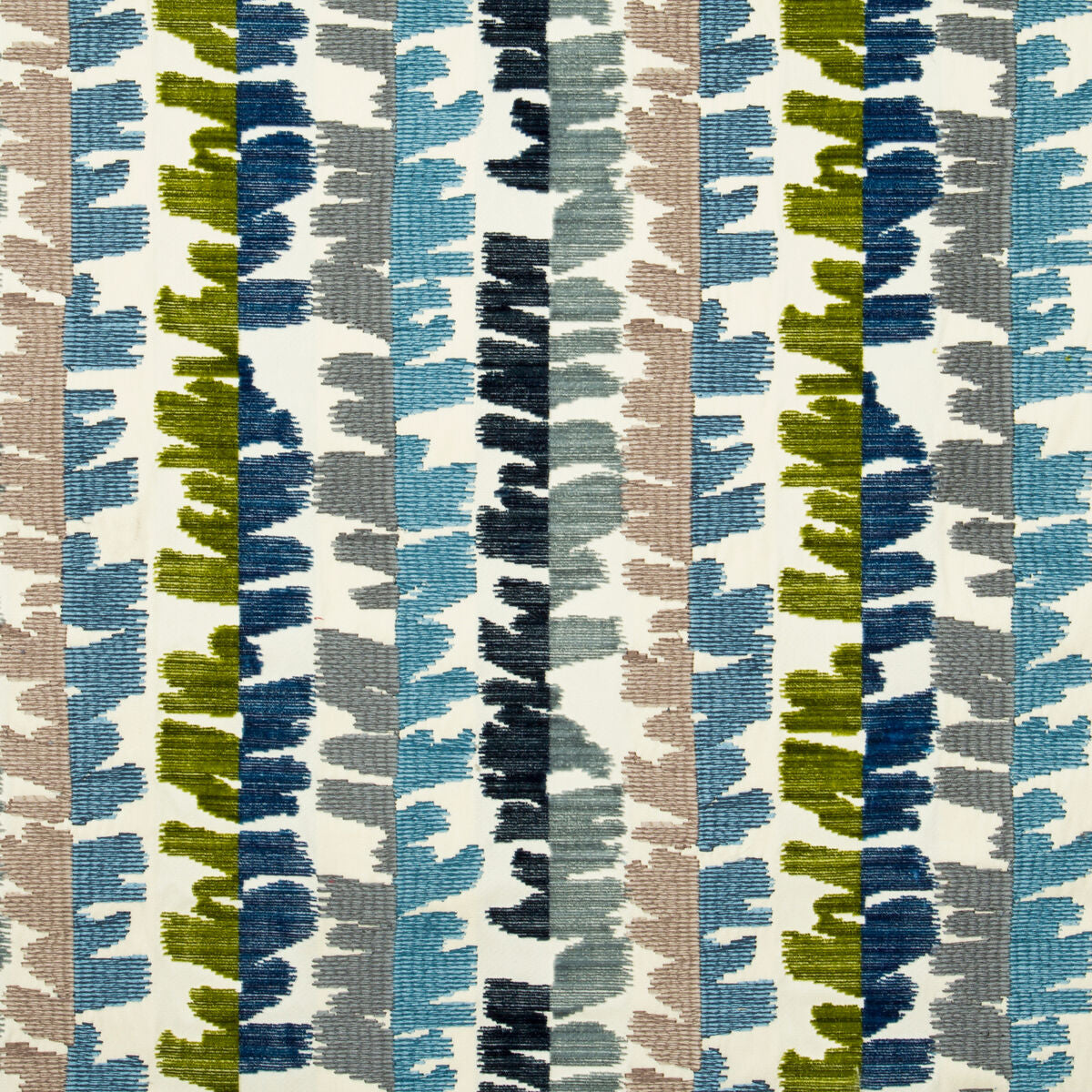 Fractal Velvet - Blue/Green - Lee Jofa Modern Fabric