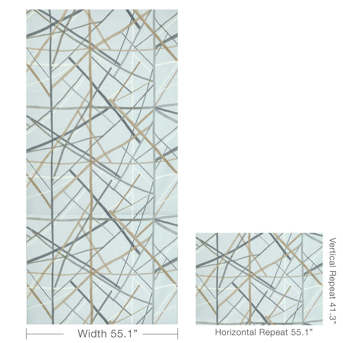 Simpatico Print - Cinder - LEE JOFA MODERN Fabric