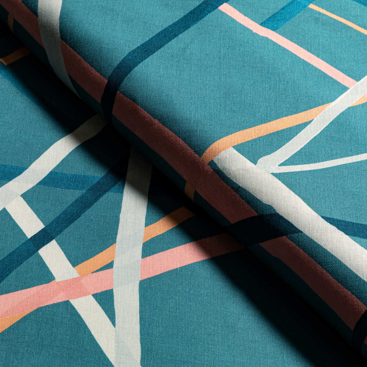 Simpatico Print - Teal - LEE JOFA MODERN Fabric