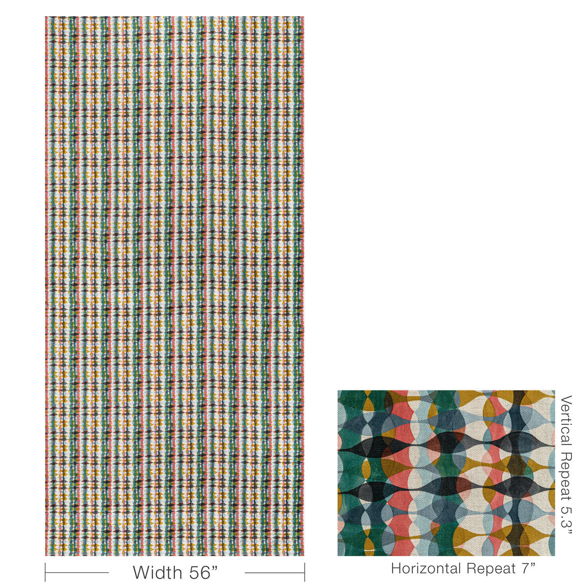 Overtone Print - Multi - Lee Jofa Modern Fabric