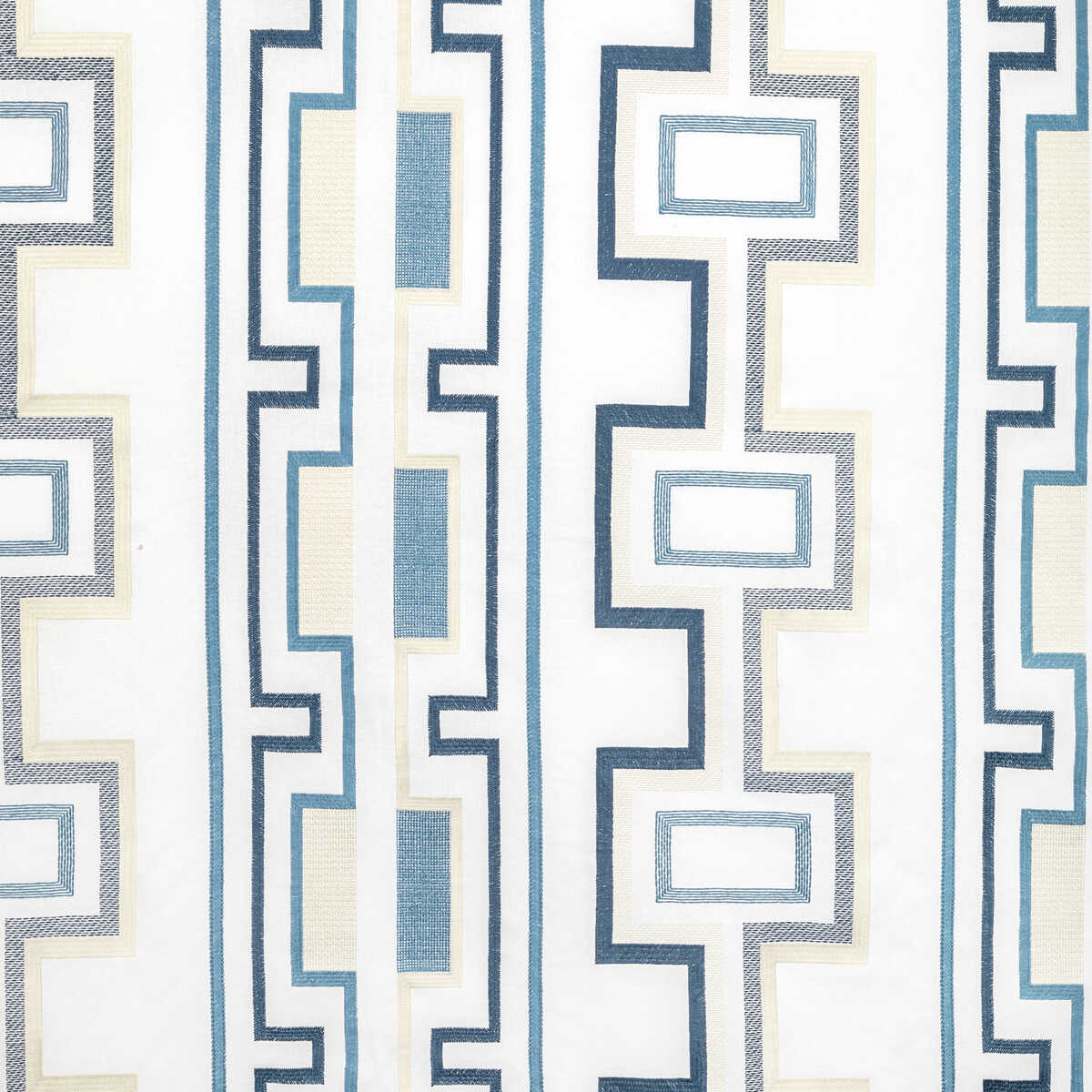 Tritone Embroidery - Navy - LEE JOFA MODERN Fabric