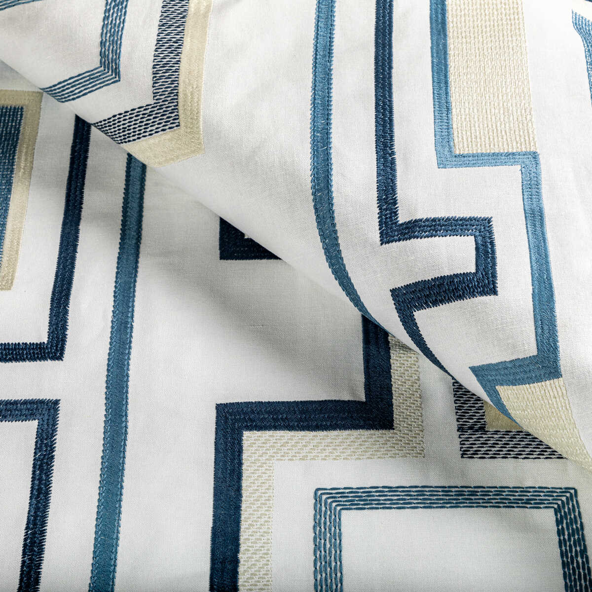 Tritone Embroidery - Navy - LEE JOFA MODERN Fabric