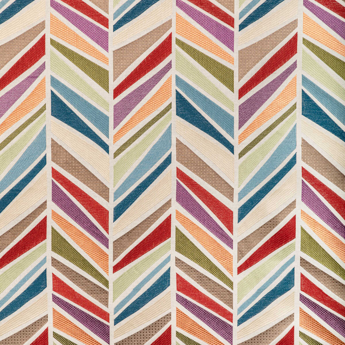 Tala Embroidery - Multi - LEE JOFA MODERN Fabric