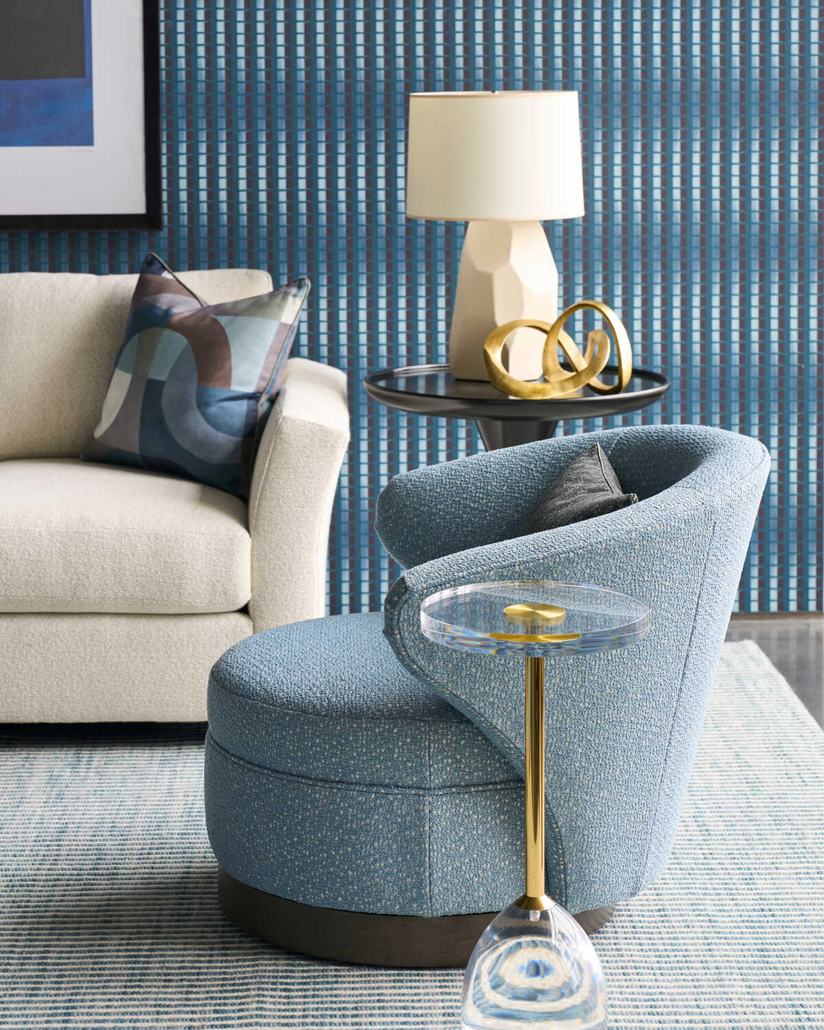 Colonnade - Indigo - LEE JOFA MODERN Fabric
