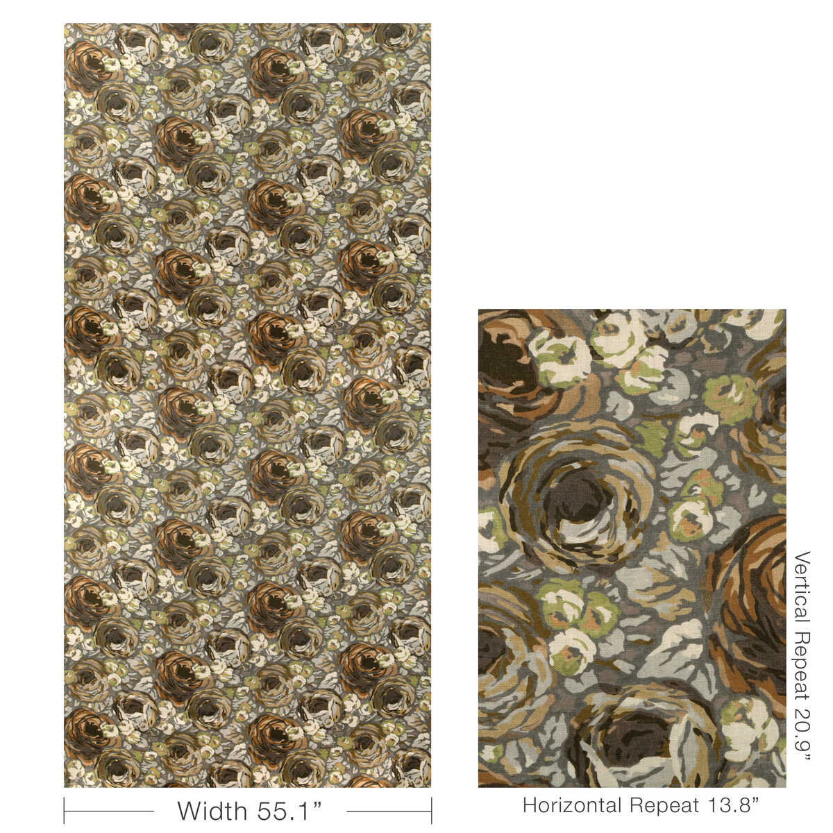 Orchard Print - Pebble/Coin - LEE JOFA MODERN Fabric