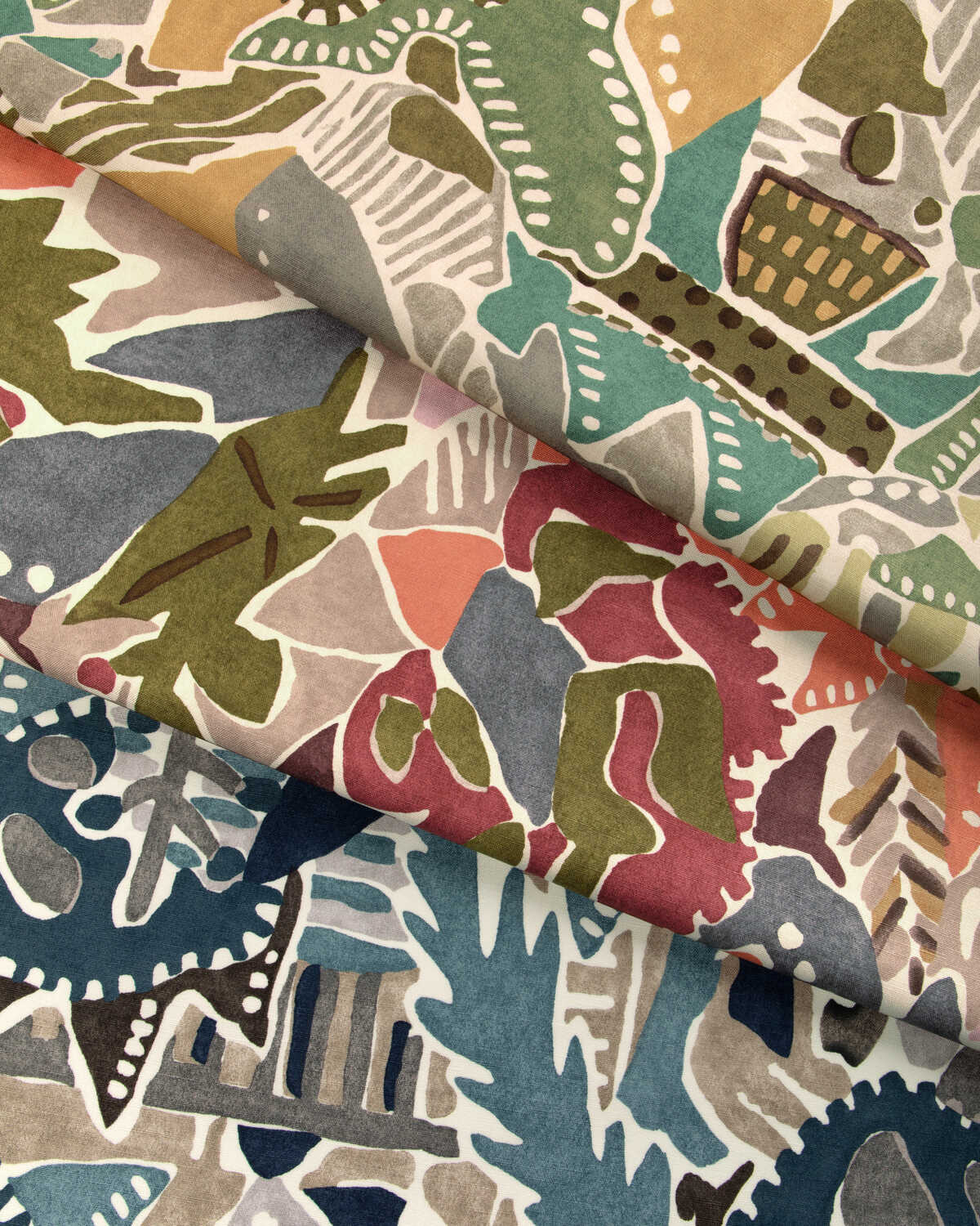 Chrystie Print - Plum/Clay - LEE JOFA MODERN Fabric