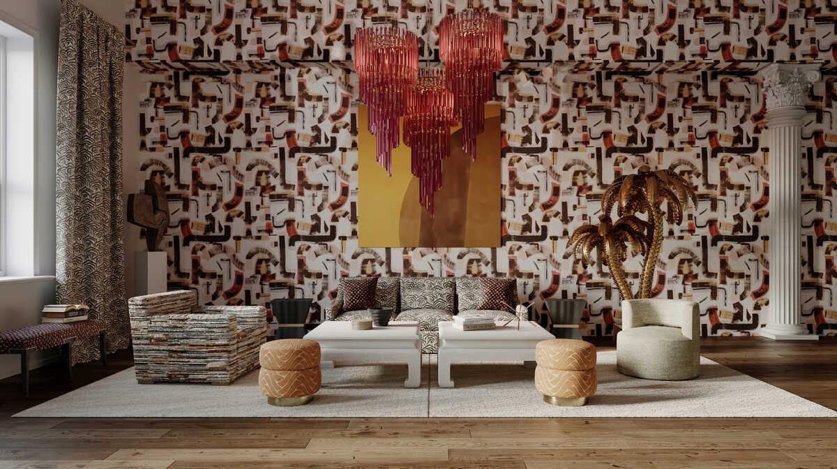 Bond Print - Multi - LEE JOFA MODERN Fabric