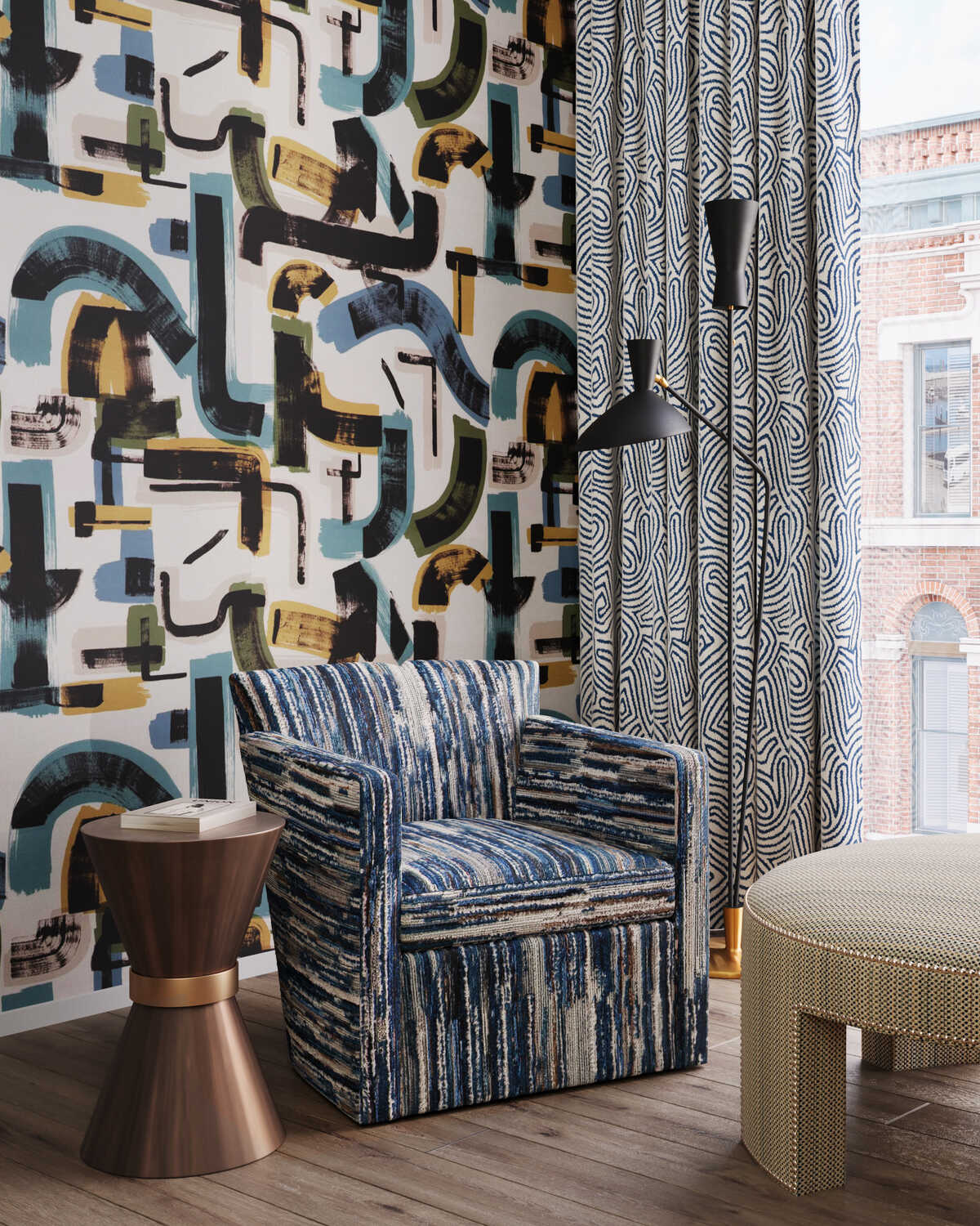 Mercer Weave - Navy - LEE JOFA MODERN Fabric