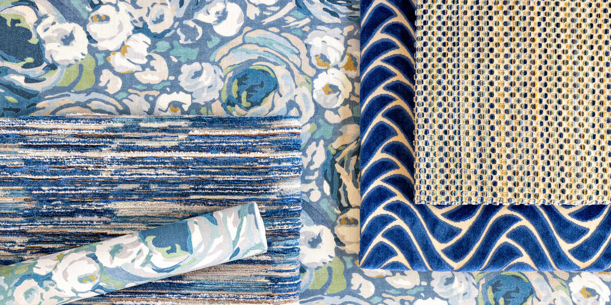 Crosby Velvet - Royal - LEE JOFA MODERN Fabric
