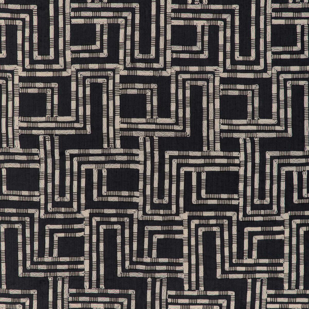 Circuit Emb - Noir - LEE JOFA MODERN Fabric