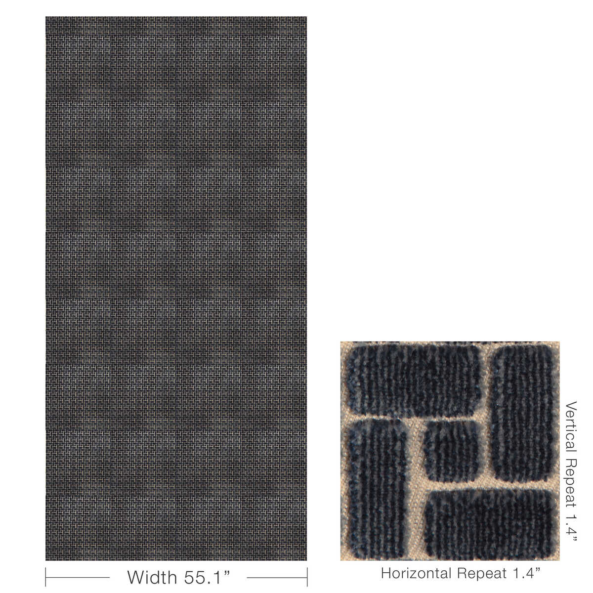Fieldstone Velvet - Cadet - LEE JOFA MODERN Fabric