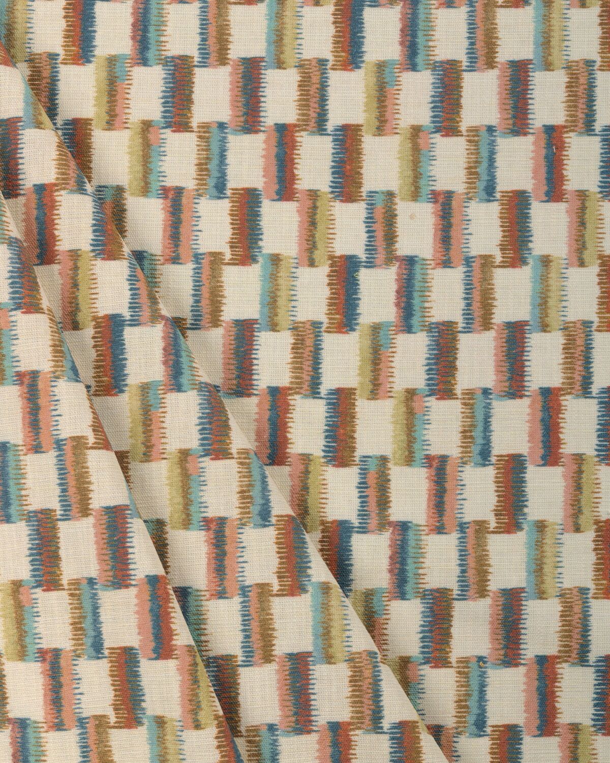 Brushstroke - Rust/Teal - Lee Jofa Modern Fabric
