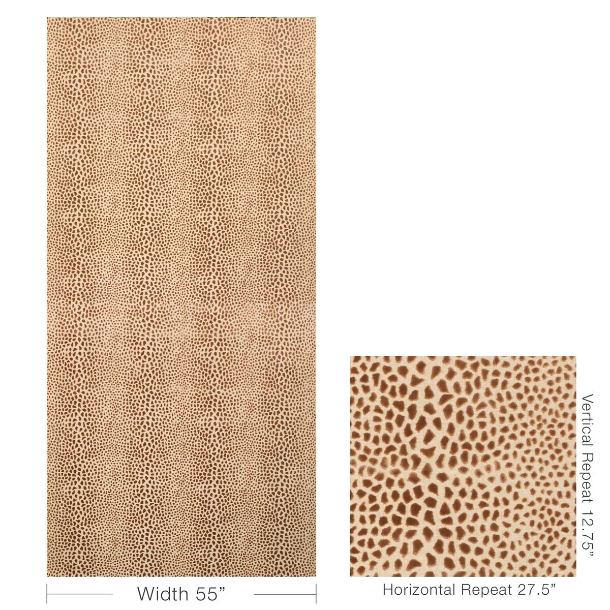 Cheetah Velvet - Terra - Lee Jofa Modern Fabric