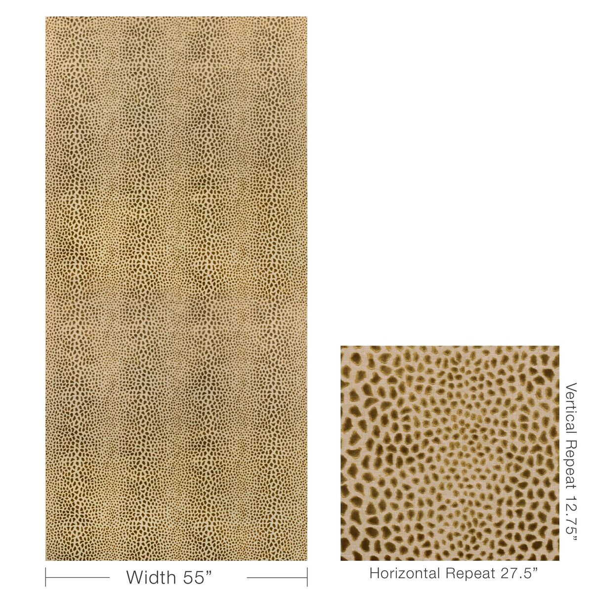 Cheetah Velvet - Ochre - Lee Jofa Modern Fabric