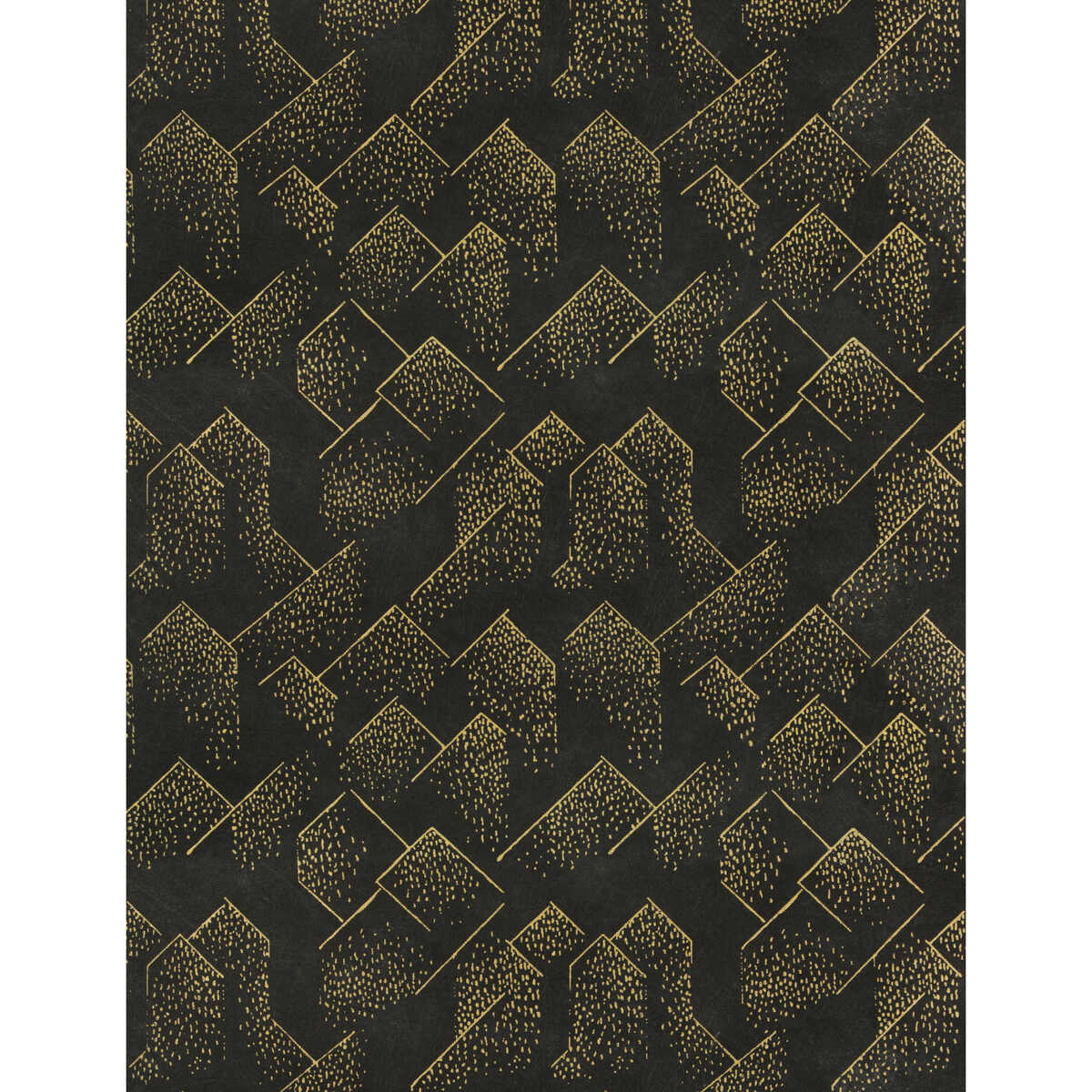 Brink Paper - Gold/Onyx - LEE JOFA MODERN Wallpaper