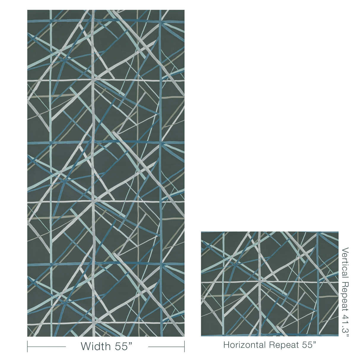 Simpatico Paper - Raven - LEE JOFA MODERN Wallpaper