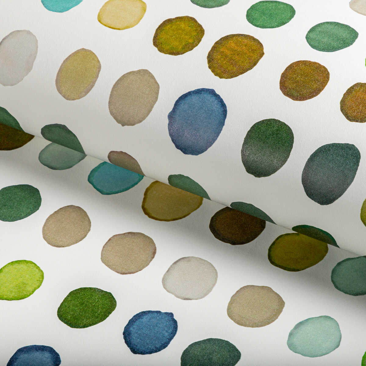 Twister Paper - Kiwi/Slate - LEE JOFA MODERN Wallpaper