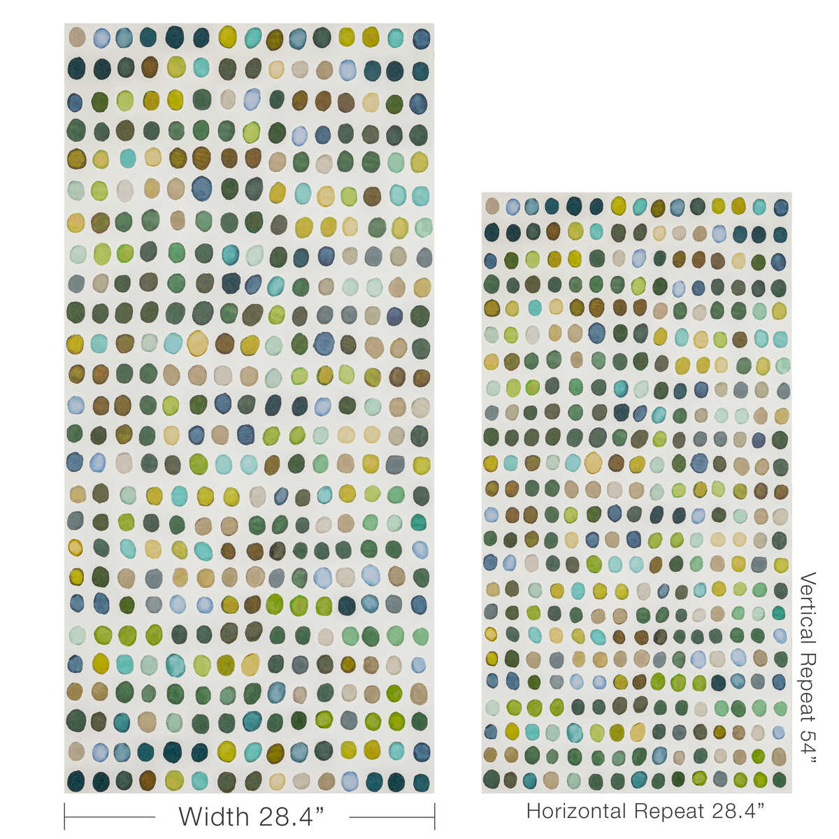 Twister Paper - Kiwi/Slate - LEE JOFA MODERN Wallpaper