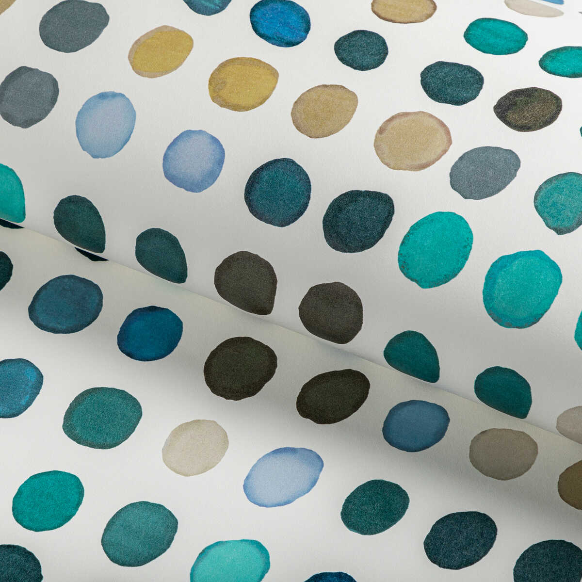 Twister Paper - Denim/Aqua - LEE JOFA MODERN Wallpaper