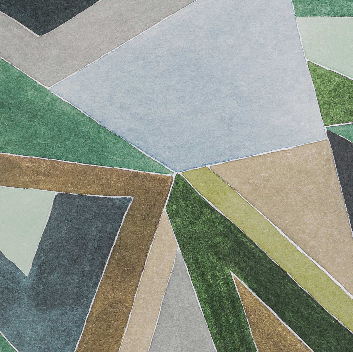 Roulade Paper - Juniper/Buff - LEE JOFA MODERN Wallpaper