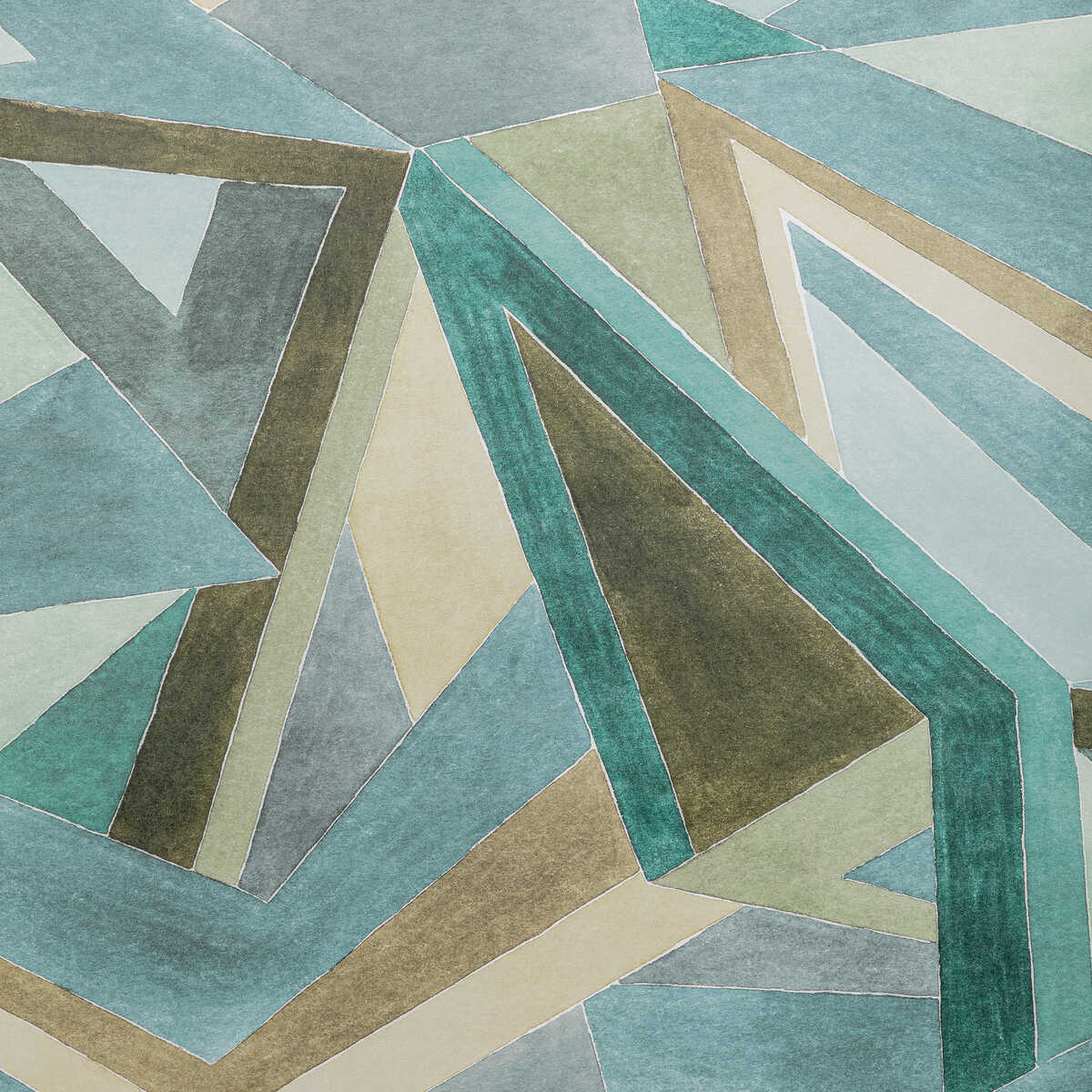 Roulade Paper - Aqua/Dune - LEE JOFA MODERN Wallpaper