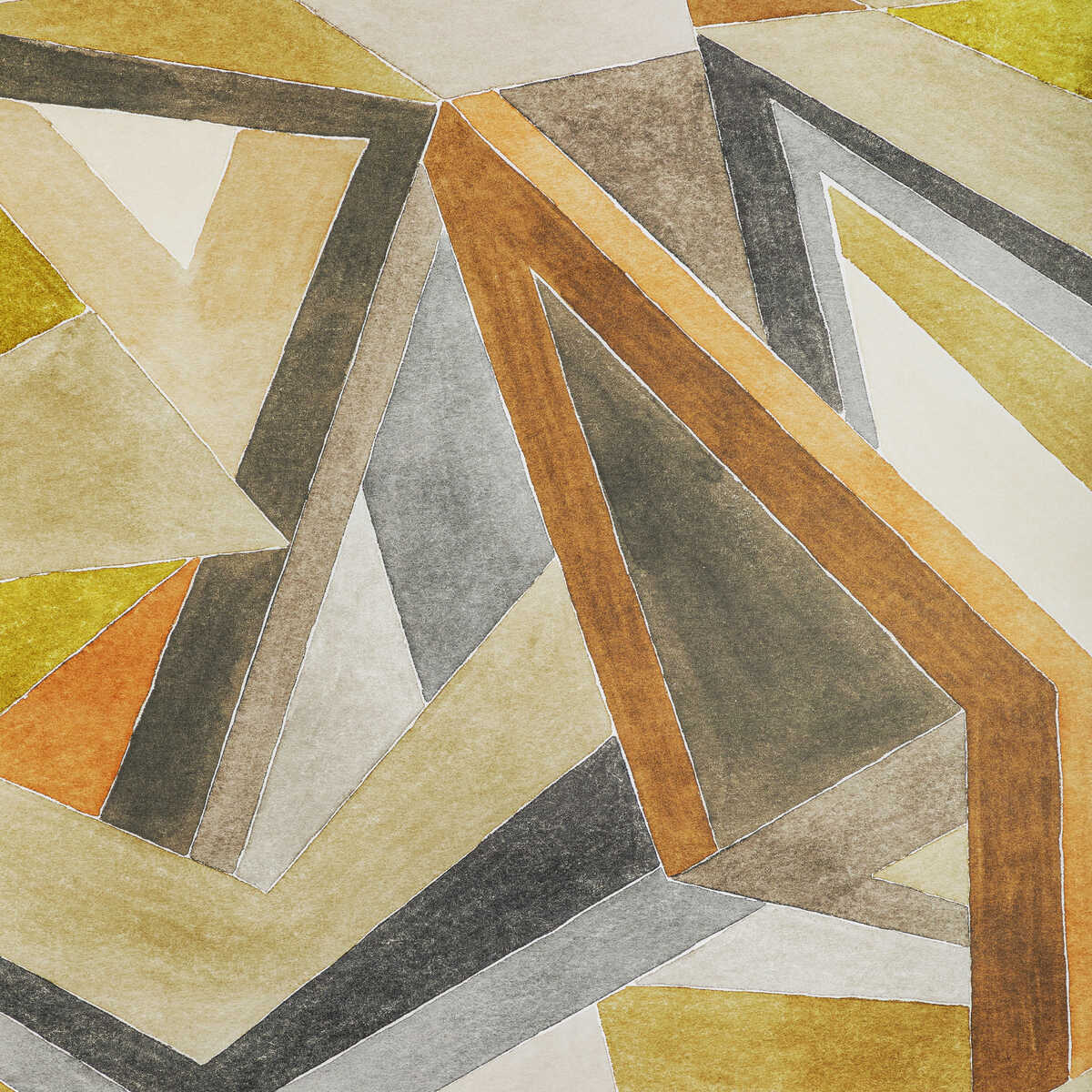 Roulade Paper - Citron/Stone - LEE JOFA MODERN Wallpaper