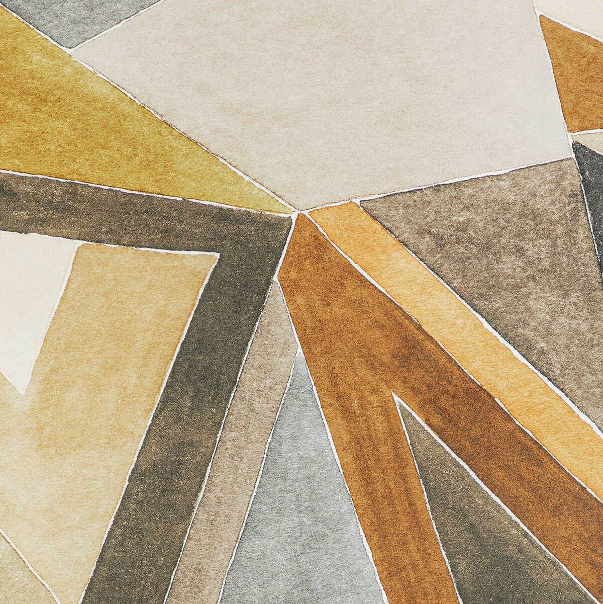 Roulade Paper - Citron/Stone - LEE JOFA MODERN Wallpaper