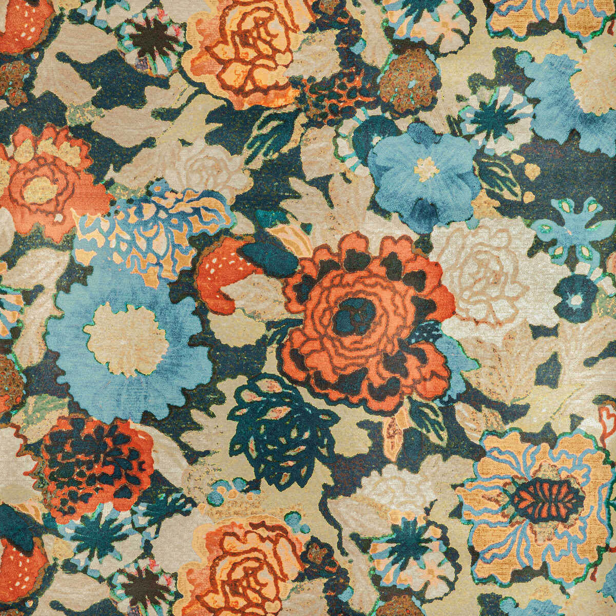 Arioso Paper - Sea/Spice - LEE JOFA MODERN Wallpaper