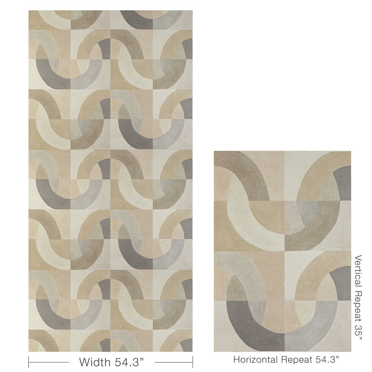 Colonnade Paper - Parchment - LEE JOFA MODERN Wallpaper