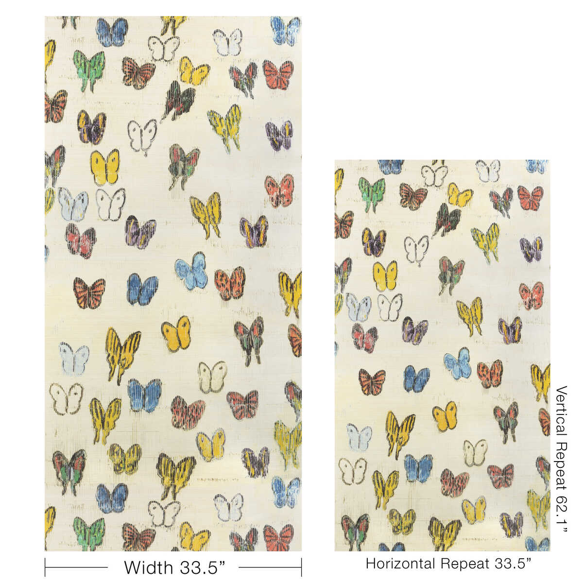 Flutter Sisal - Rainbow - LEE JOFA MODERN Wallpaper