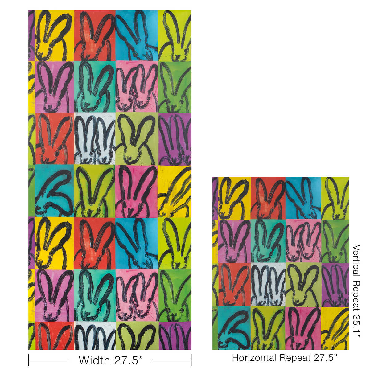 Hutch Patchwork Wp - Multi - LEE JOFA MODERN Wallpaper