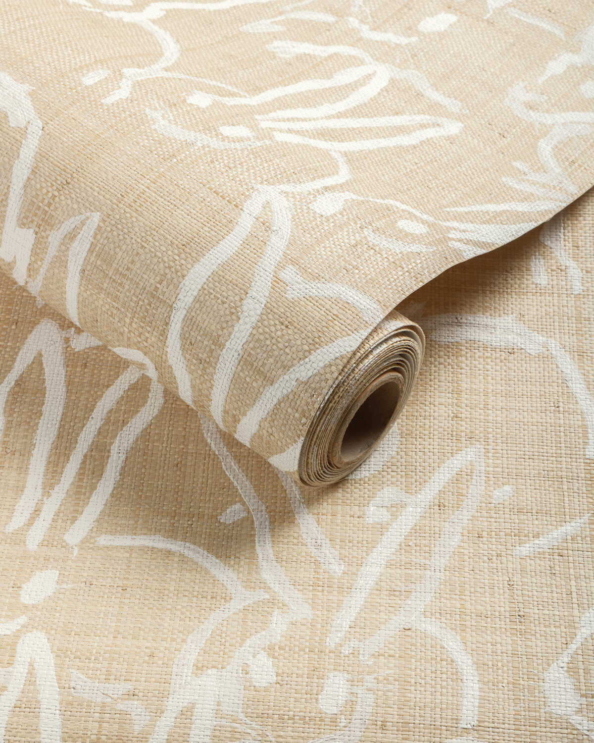 Hutch Raffia - Ivory - LEE JOFA MODERN Wallpaper