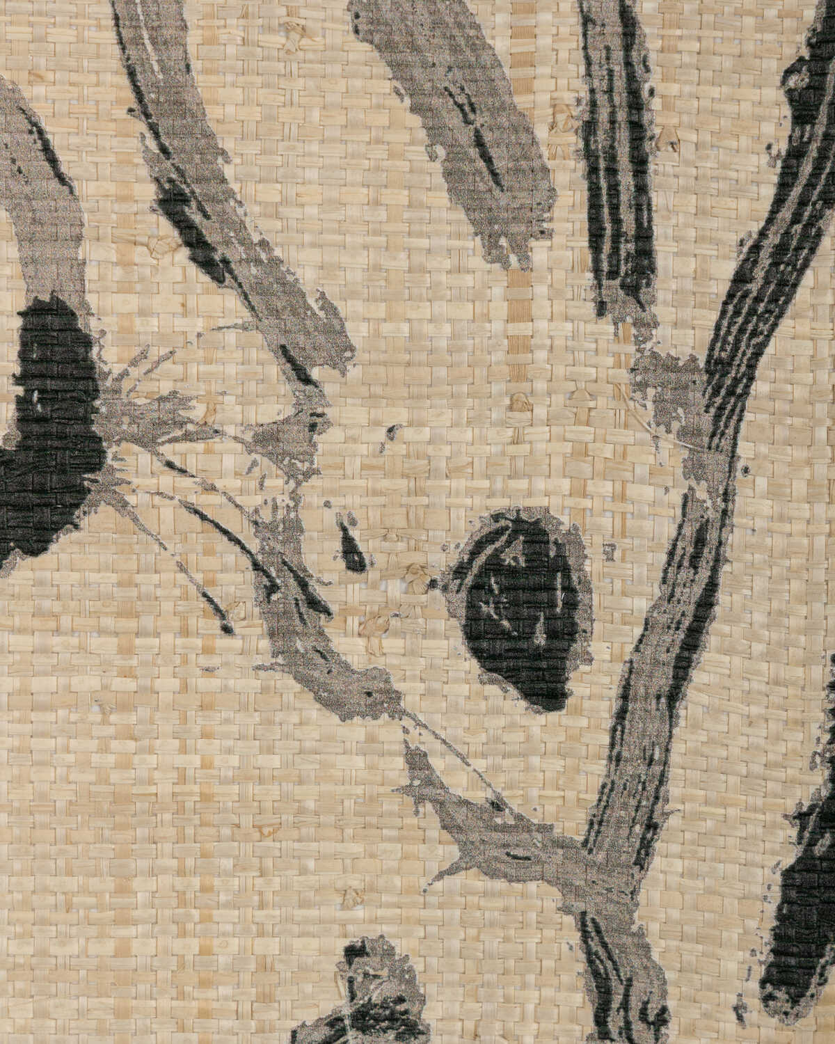 Hutch Raffia - Ink - LEE JOFA MODERN Wallpaper