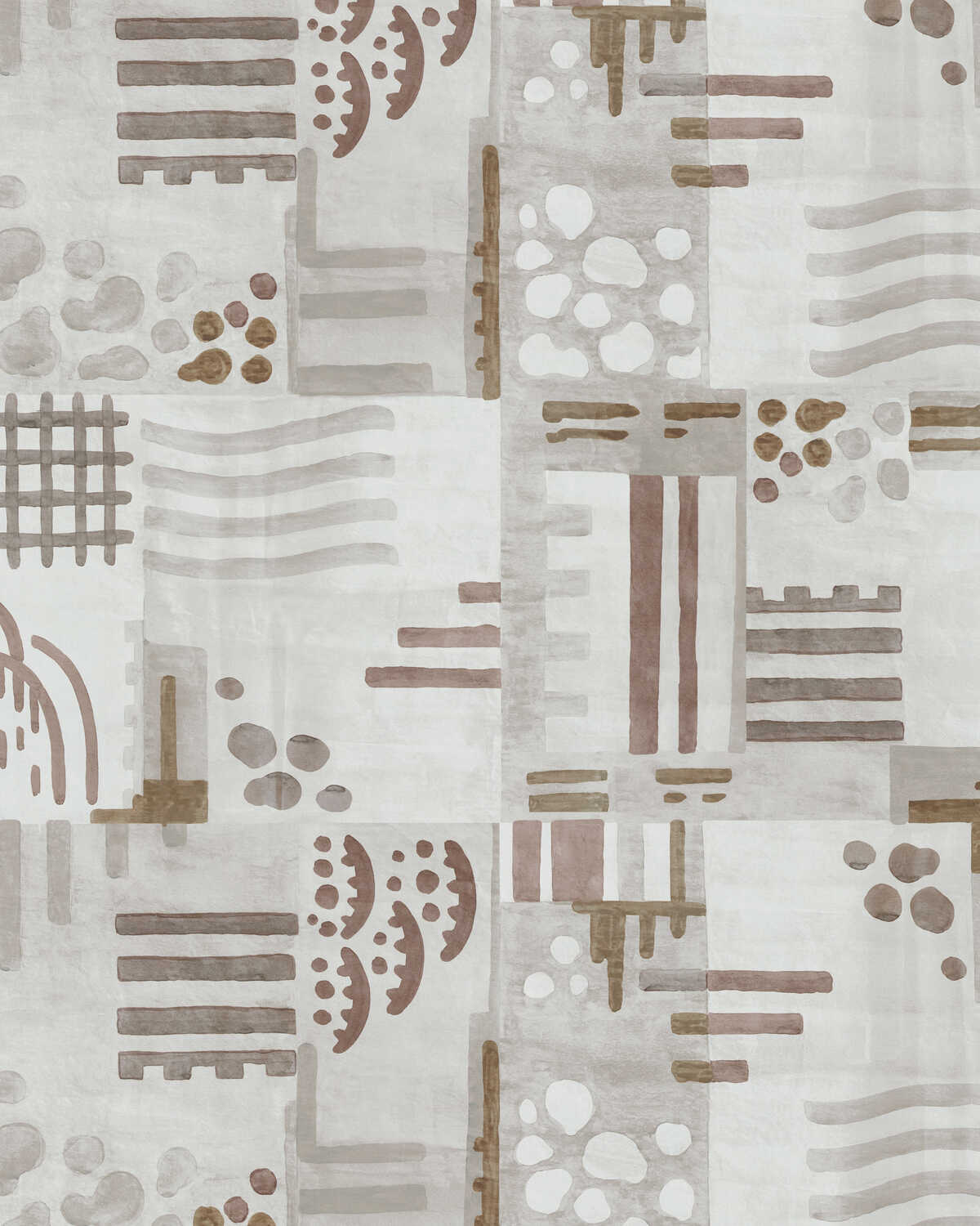 Veda Wc - Limestone/Bark - LEE JOFA MODERN Wallpaper