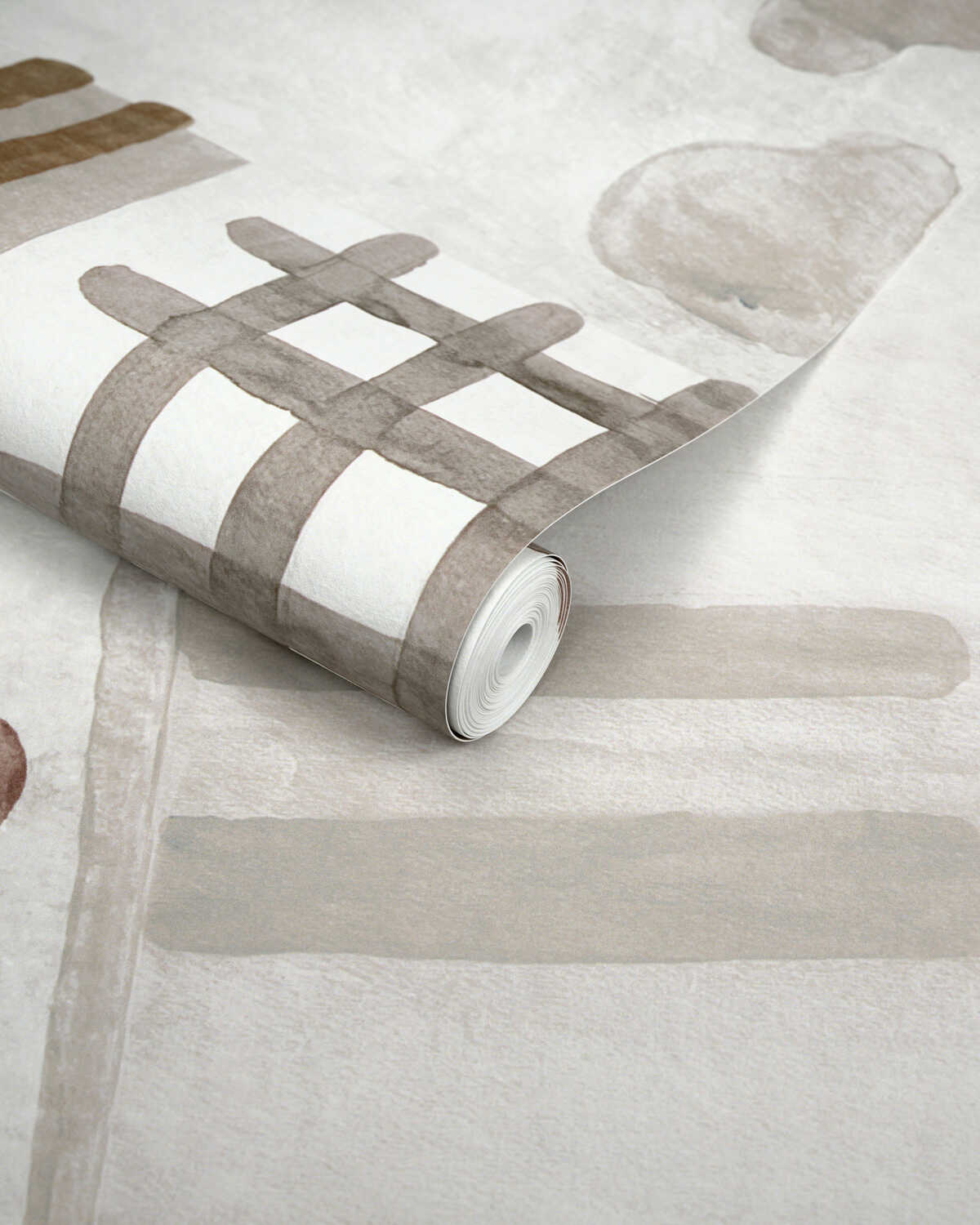 Veda Wc - Limestone/Bark - LEE JOFA MODERN Wallpaper