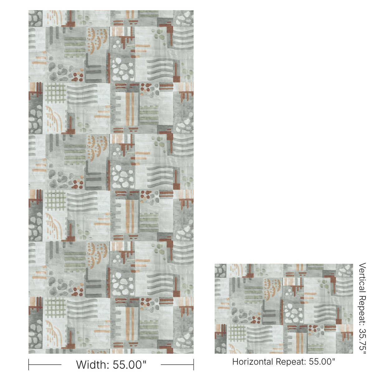 Veda Wc - Patina - LEE JOFA MODERN Wallpaper