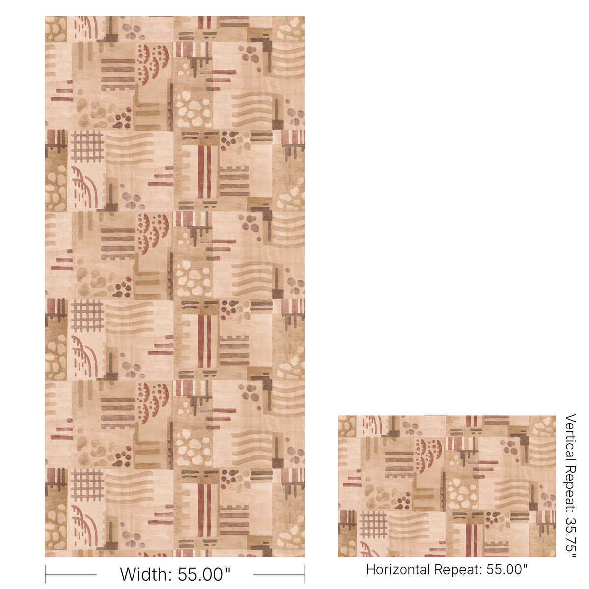 Veda Wc - Clay - LEE JOFA MODERN Wallpaper