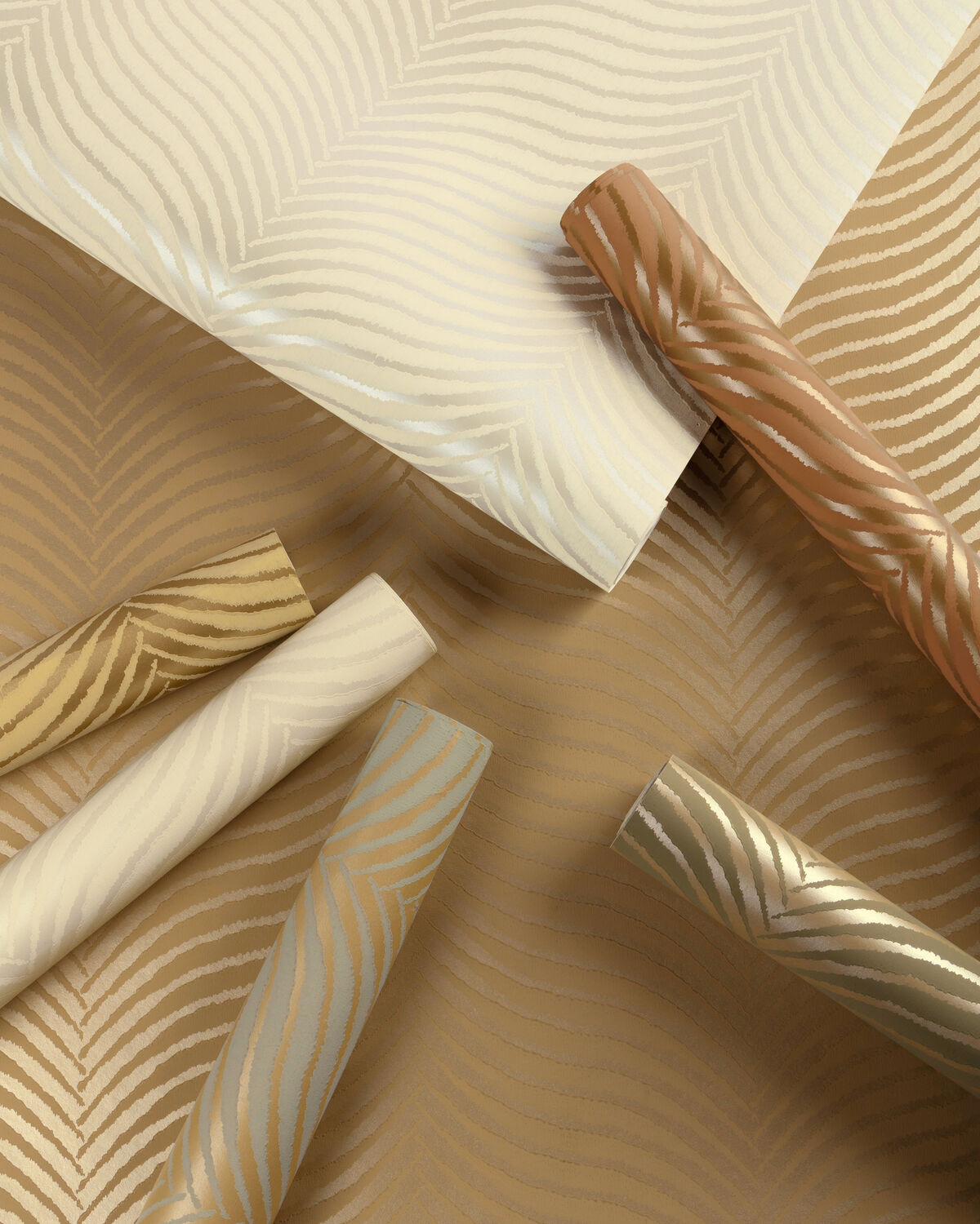 Calista Wc - Terra - Lee Jofa Wallpaper