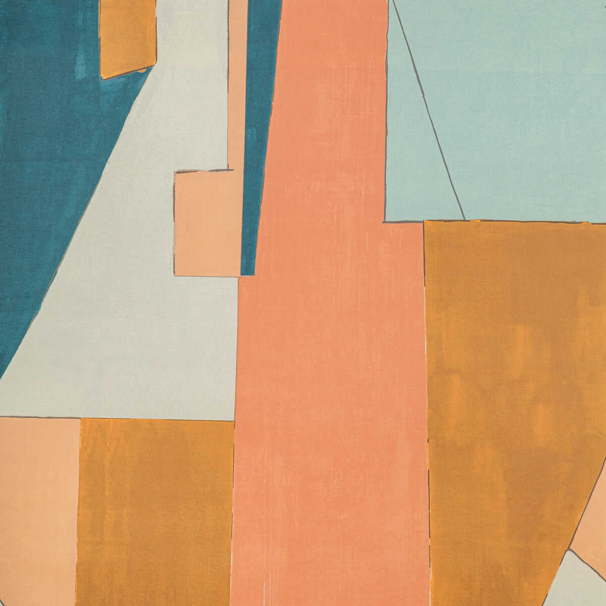 District Paper - Apricot - LEE JOFA MODERN Wallpaper