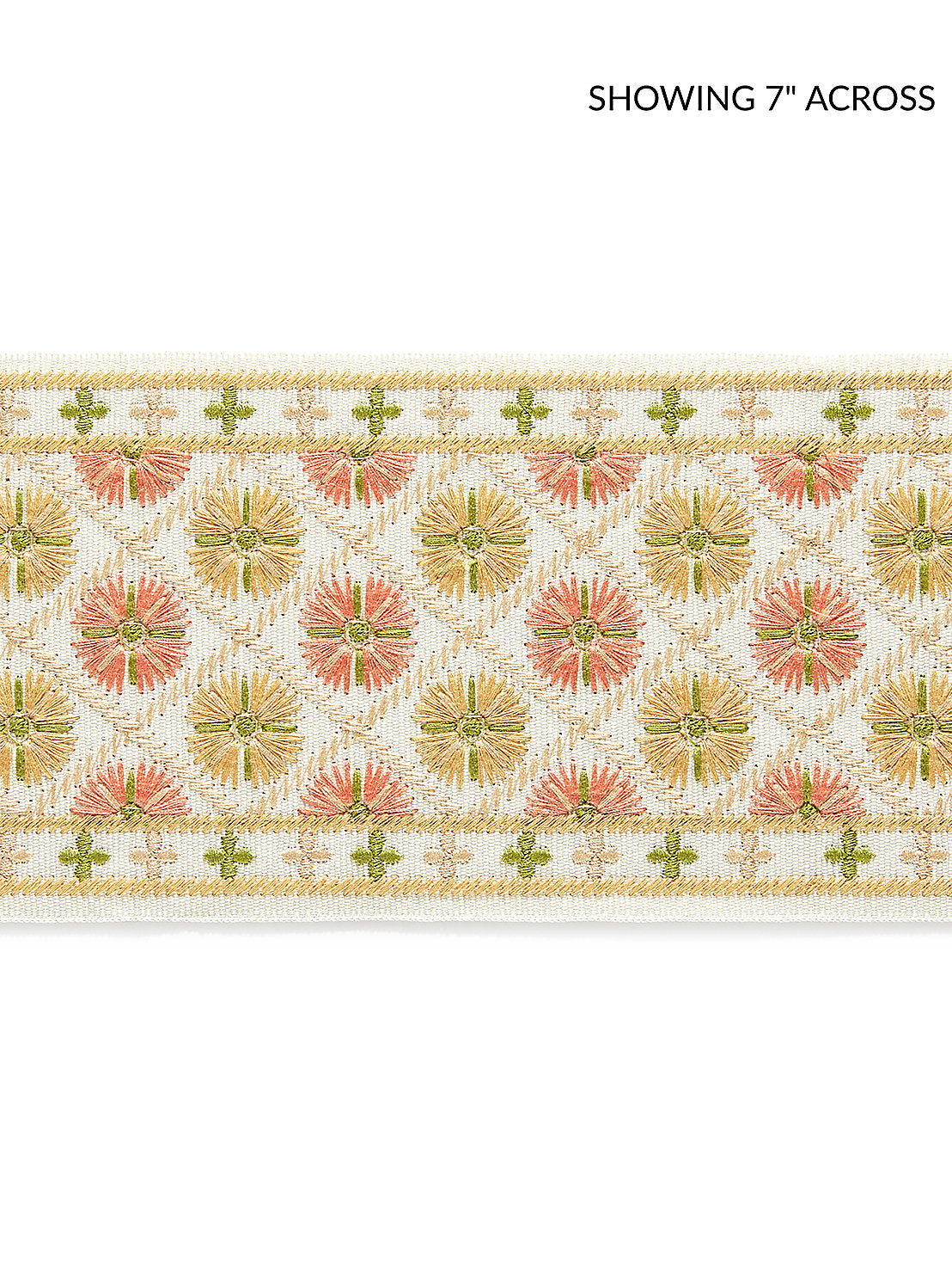 Hansel Embroidered Tape - Citrus Twist - Scalamandre Trim