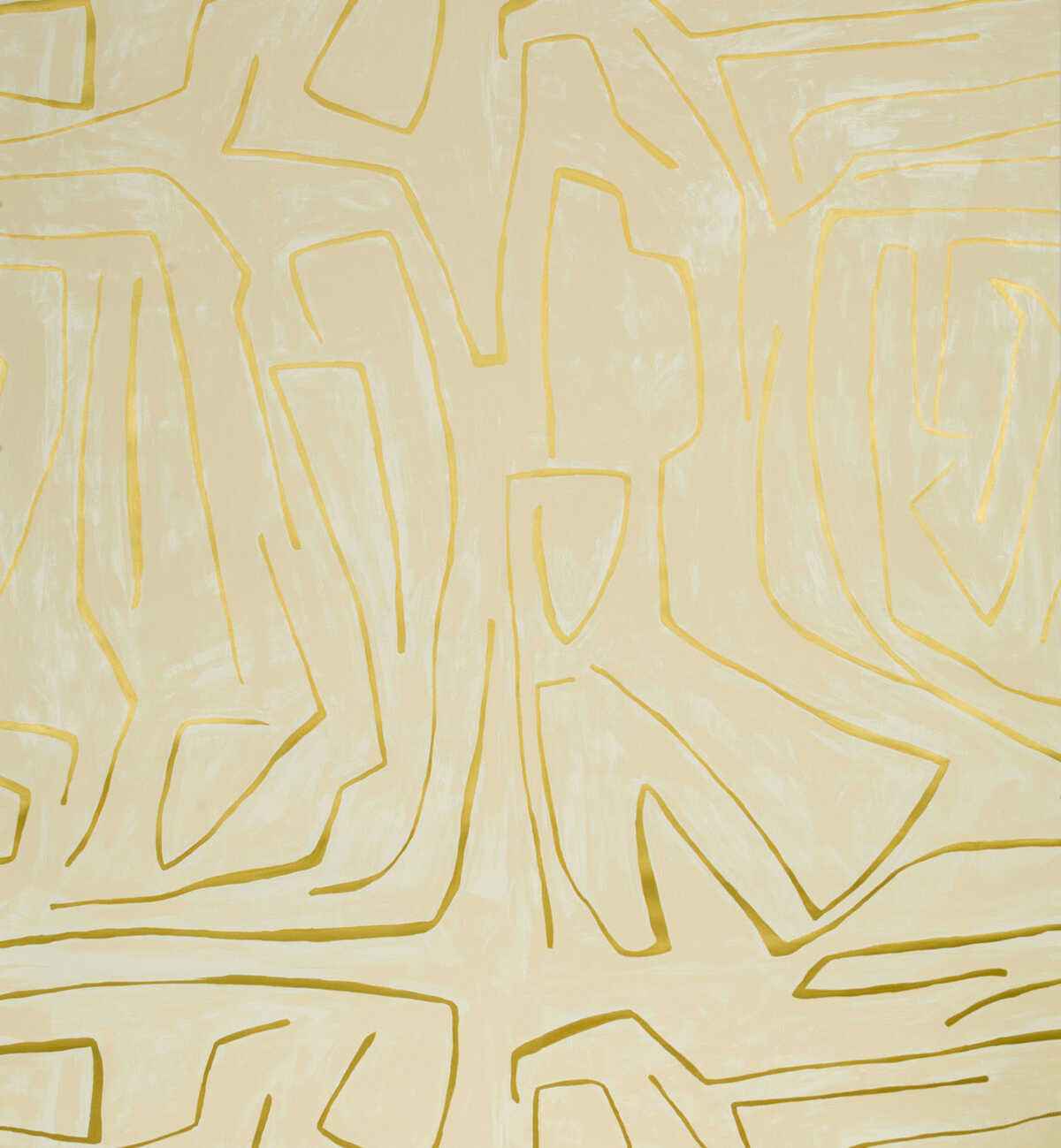 Gwp35011400 Graffito Ivory Gold Lee Jofa Modern Wallpaper