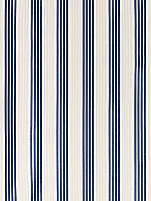 Newport Stripe - Navy - Scalamandre Fabric